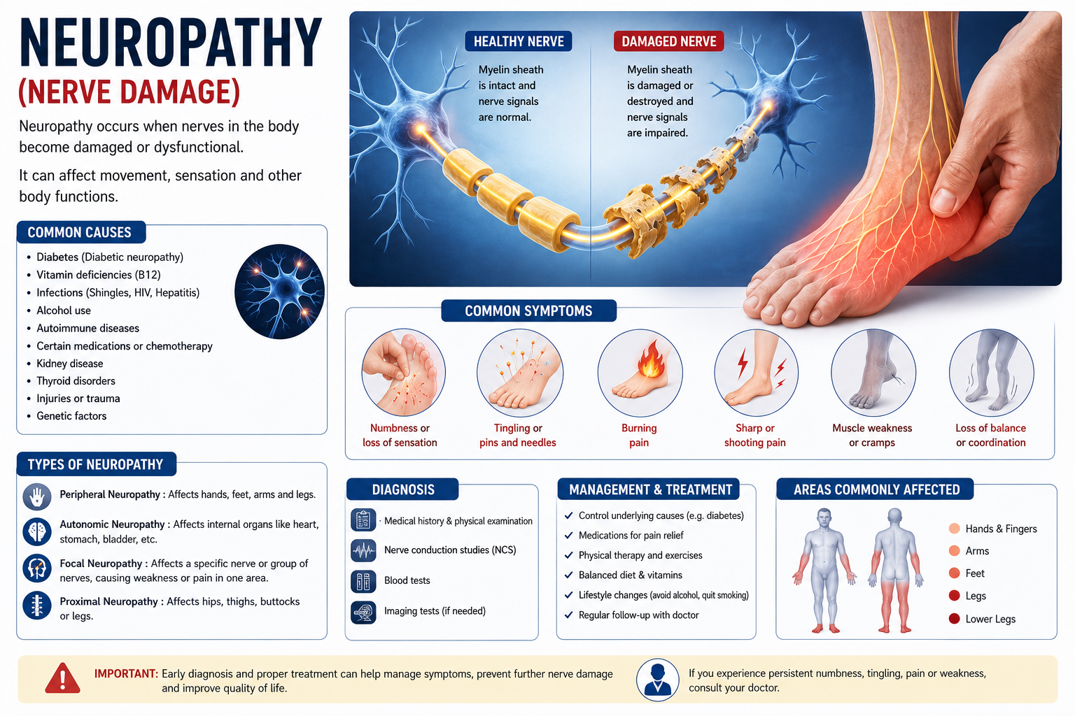 Neuropathy  ચેતાતંત્રનો રોગ